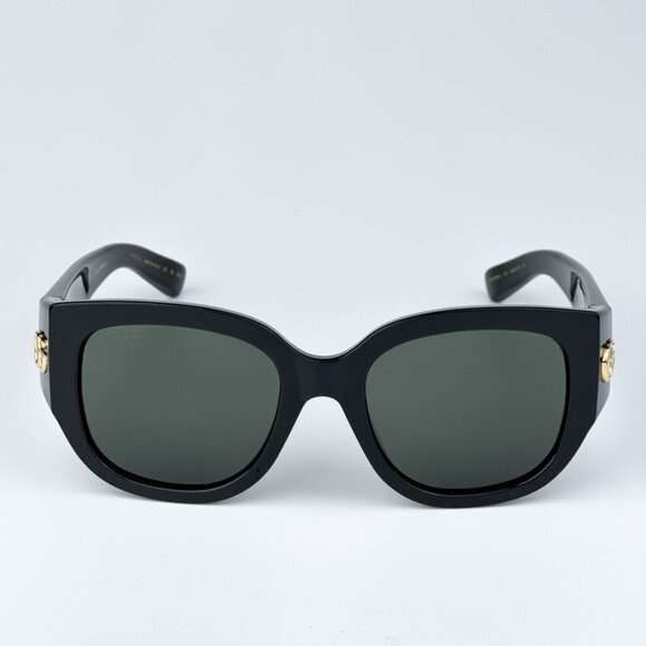 Gucci GG1599SA 001 BRAND NEW Sunglasses Black Grey Women Square - Picture 5 of 11